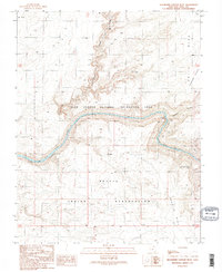 Slickhorn Canyon West 1989 topographic map thumbnail