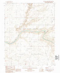 Slickhorn Canyon West 1989 topographic map thumbnail