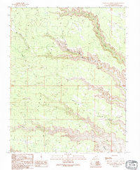 Snow Flat Spring Cave 1989 topographic map thumbnail