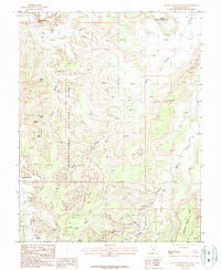 South Six-Shooter Peak 1987 topographic map thumbnail