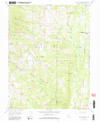 South Tent Mountain 1966 topographic map thumbnail