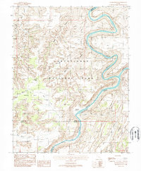 Spanish Bottom 1988 topographic map thumbnail