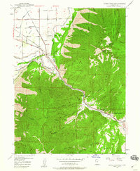 Spanish Fork Peak 1949 topographic map thumbnail