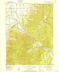 Spanish Fork Peak 1951 topographic map thumbnail