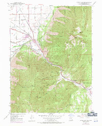 Spanish Fork Peak 1949 topographic map thumbnail