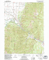 Spanish Fork Peak 1994 topographic map thumbnail
