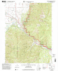 Spanish Fork Peak 1998 topographic map thumbnail