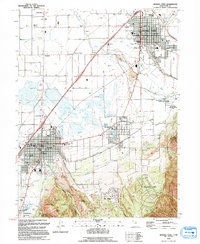 Spanish Fork 1994 topographic map preview