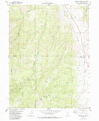 Spencer Canyon 1979 topographic map thumbnail