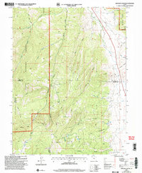 Spencer Canyon 2001 topographic map thumbnail