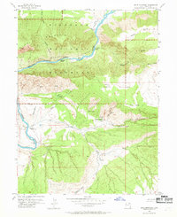 Split Mountain 1955 topographic map thumbnail