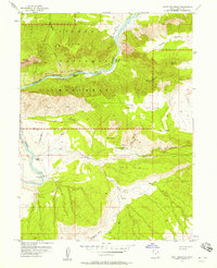 Split Mountain 1955 topographic map thumbnail