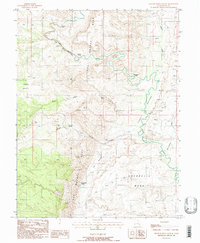 Spotted Wolf Canyon 1988 topographic map thumbnail