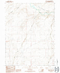 Spring Canyon 1986 topographic map thumbnail