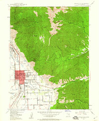 Springville 1948 topographic map preview