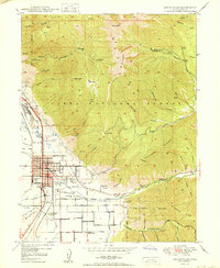 Springville 1950 topographic map preview