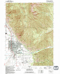 Springville 1993 topographic map thumbnail