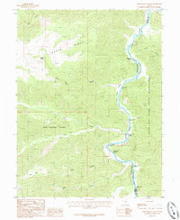 Steer Ridge Canyon 1985 topographic map thumbnail