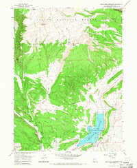 Steinaker Reservoir 1965 topographic map thumbnail
