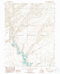 Stevens Canyon South 1987 topographic map thumbnail