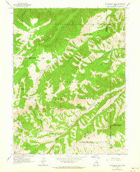 Strawberry Peak 1962 topographic map thumbnail