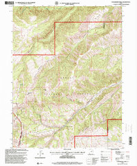 Strawberry Peak 1996 topographic map thumbnail
