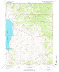 Strawberry Reservoir NE 1966 topographic map thumbnail