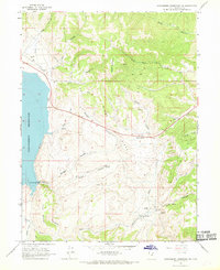 Strawberry Reservoir NE 1966 topographic map thumbnail