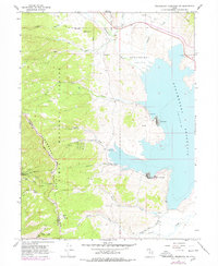 Strawberry Reservoir NW 1966 topographic map thumbnail