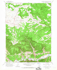 Strawberry Pinnacles 1962 topographic map thumbnail