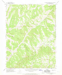Strawberry Reservoir SE 1967 topographic map thumbnail