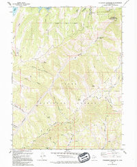 Strawberry Reservoir SE 1993 topographic map thumbnail