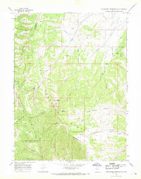 Strawberry Reservoir SW 1966 topographic map thumbnail