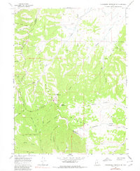 Strawberry Reservoir SW 1966 topographic map thumbnail