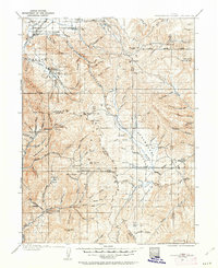 Strawberry Valley 1907 topographic map thumbnail