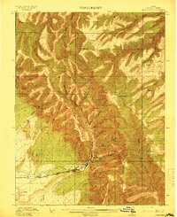 Sunnyside 1915 topographic map preview