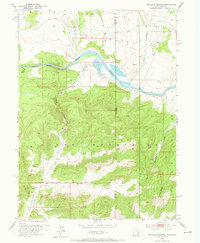Swallow Canyon 1952 topographic map thumbnail