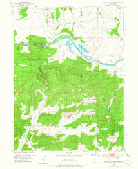 Swallow Canyon 1952 topographic map thumbnail