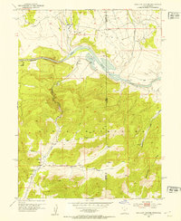 Swallow Canyon 1952 topographic map thumbnail