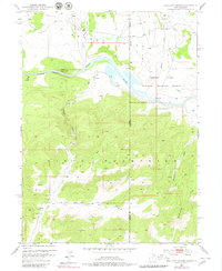 Swallow Canyon 1952 topographic map thumbnail