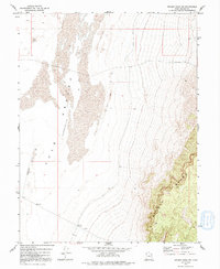 Swasey Peak SW 1972 topographic map thumbnail