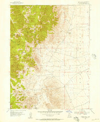 Tabbys Peak 1955 topographic map thumbnail