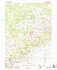 Temple Mountain 1988 topographic map thumbnail
