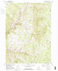 Temple Peak 1969 topographic map thumbnail