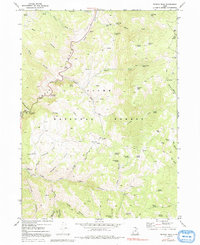 Temple Peak 1969 topographic map thumbnail