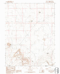 The Flat Tops 1986 topographic map thumbnail