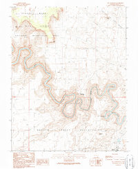The Goosenecks 1989 topographic map thumbnail