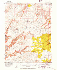 The Knoll 1951 topographic map thumbnail
