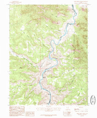 Three Fords Canyon 1985 topographic map preview