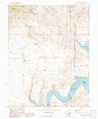 Ticaboo Mesa 1987 topographic map thumbnail